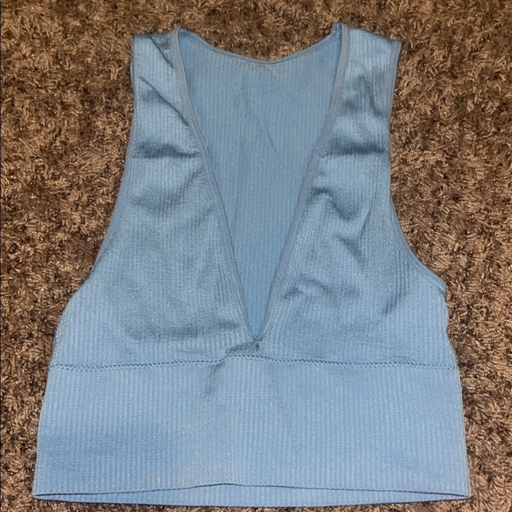Blue Sleeveless Women's Top